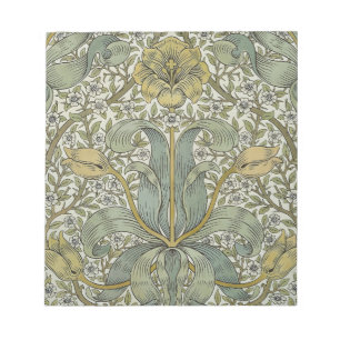 Bloc-note William Morris Printemps Fourré Jaune Art Floral