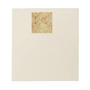 Bloc-note William Morris Rose Flower Fond d'écran Motif