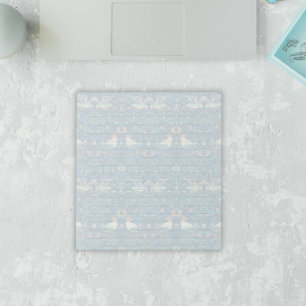 Bloc-note William Morris Strawberry Thief Bleu Vintage Lins