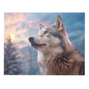 Bloc-note Wolf Animal Nature sauvage majestueuse