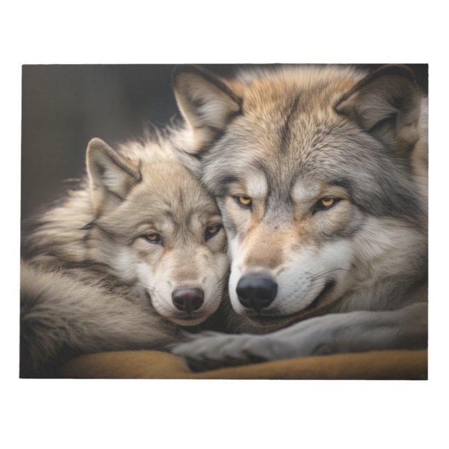 Bloc-note Wolf Animal sauvage Beauté Liberté Wilderness Amou (Devant)