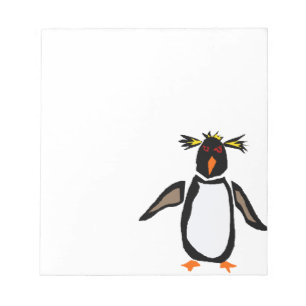 Bloc-note WW - Drôle Rockhopper Penguin Art Primitif
