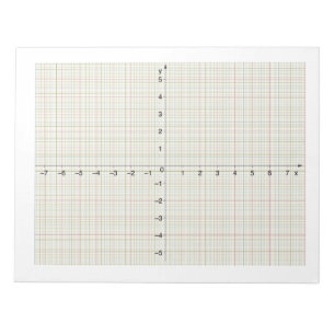 Bloc-note X Y Coordonnées Système Algebra Math Algebraic