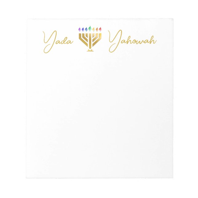 Bloc-note Yada Yahowah Notepad  (Devant)