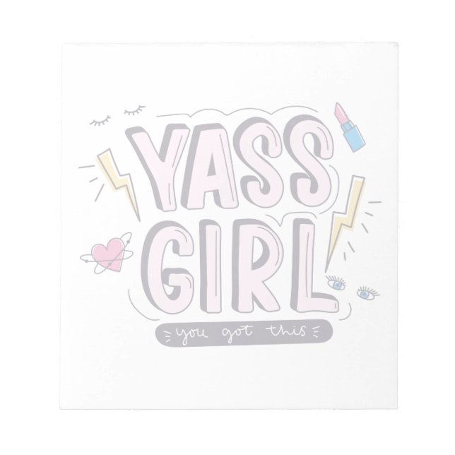 Bloc-note Yass Girl | Vous Avez Obtenu (Devant)