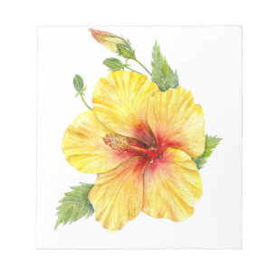 Bloc-note Yellow Hibiscus Botanical