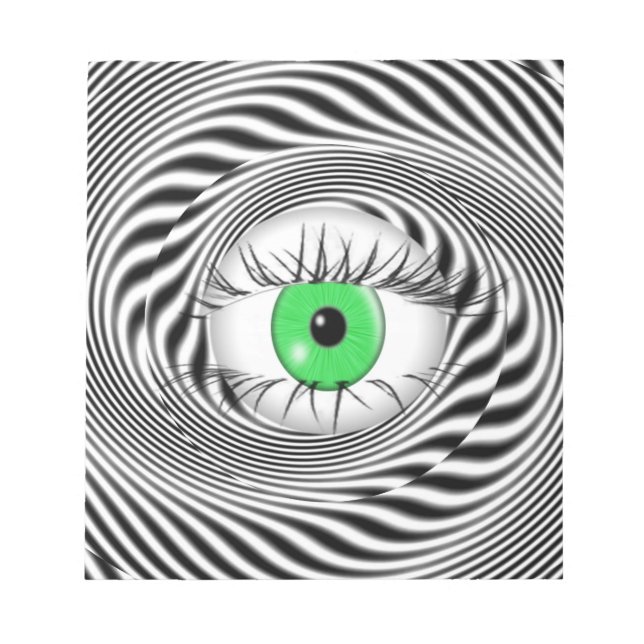 BLOC-NOTE YEUX HYPNOTIQUE - HYPNOTISTE (Devant)