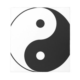 Bloc-note Yin et symbole philosophique de motivation de Yang