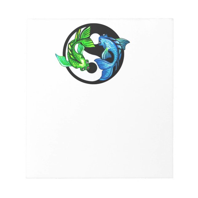 Bloc-note Yin-Yang Koi Design (Devant)
