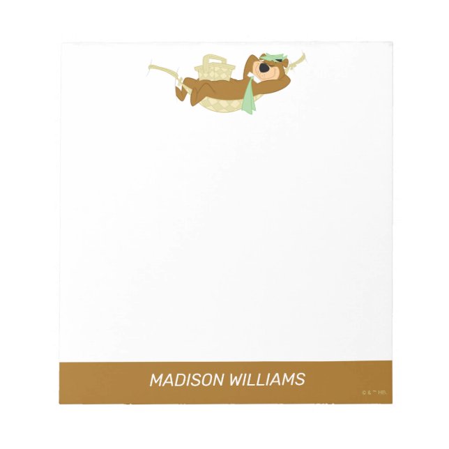 Bloc-note Yogi Bear Pique-nique Hammock Nap Time (Devant)