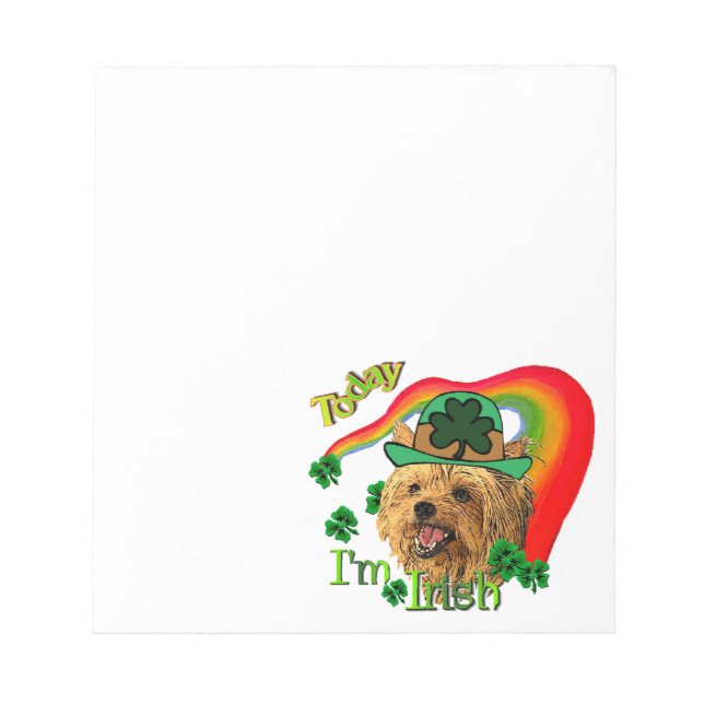 Bloc-note Yorkshire Terrier St patrick (Devant)