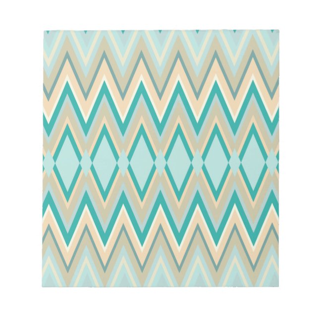 Bloc-note zigzag-téléphones diagonale (Devant)