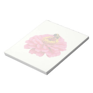 Bloc-note Zinnia et l'abeille
