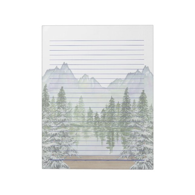 Bloc-notes 8,5 x 11 relié pour l'écriture de lettr (Tourné)