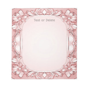 Bloc-notes à cadre rose