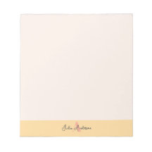 Bloc-notes à monogramme rose et jaune