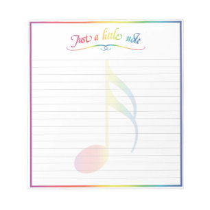 Bloc-notes à une petite note
