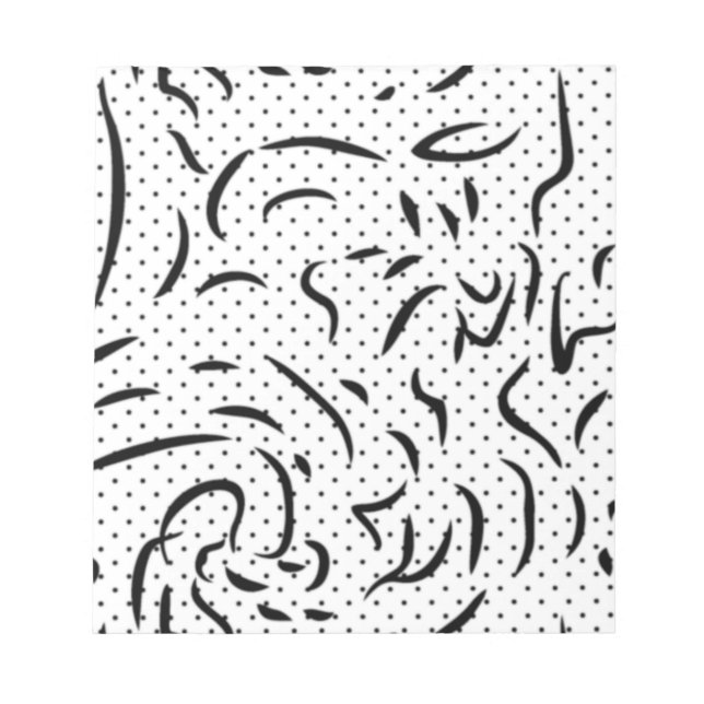 Bloc-notes abstrait moderne | Cadeau de bureau min (Devant)
