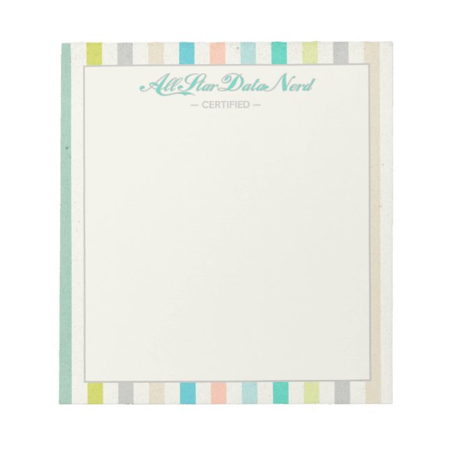 Bloc-notes - All Star Data Nerd v. 2 (Devant)