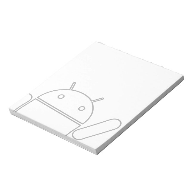 Bloc-notes Android ondulant (Tourné)