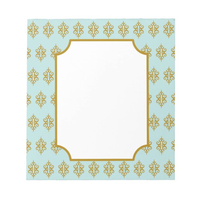 Bloc-notes Antique Aqua Lace (Devant)