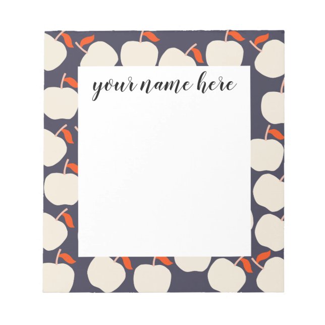 Bloc-notes Apple personnalisé (Devant)