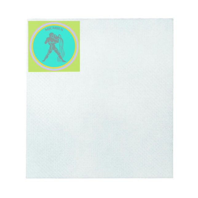 Bloc-notes Aquarius (Devant)