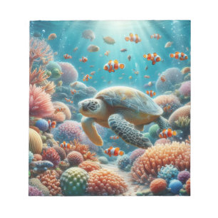 Bloc-notes attrayant pour tortue