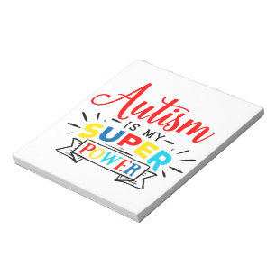Bloc-notes Autisme 5,5 po x 6 po - 40 pages
