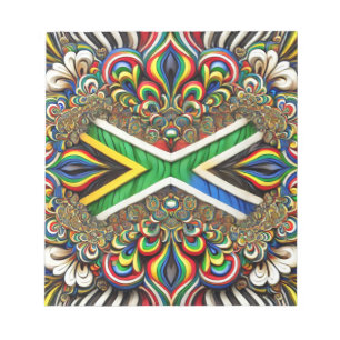 Bloc-notes aux couleurs sud-africaines Design mode