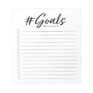 Bloc-notes avec cases à cocher