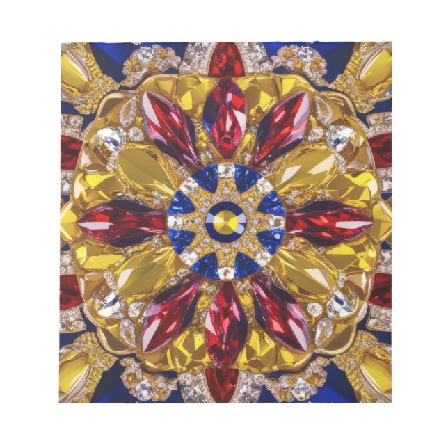 Bloc-notes avec Colombie Couleurs Design moderne (Devant)