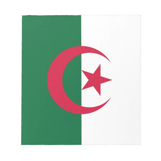 Bloc-notes avec Drapeau d'Algérie (Devant)