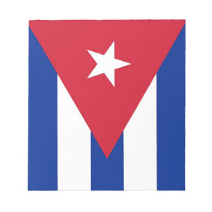 Bloc-notes avec drapeau de Cuba