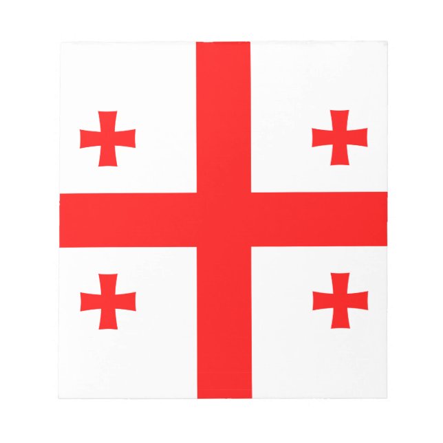 Bloc-notes avec Drapeau de Géorgie (Devant)