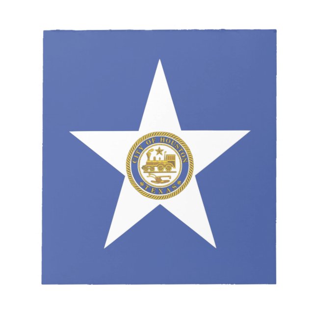 Bloc-notes avec Drapeau de Houston City, USA (Devant)