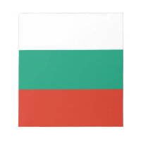 Bloc-notes avec drapeau de la Bulgarie