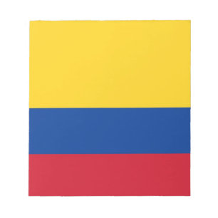 Bloc-notes avec drapeau de la Colombie
