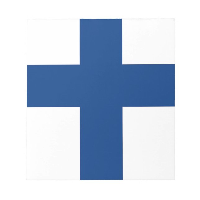 Bloc-notes avec drapeau de la Finlande (Devant)