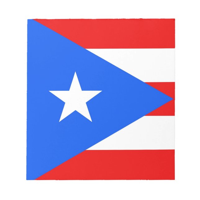 Bloc-notes avec drapeau de l'État de Porto Rico (Devant)