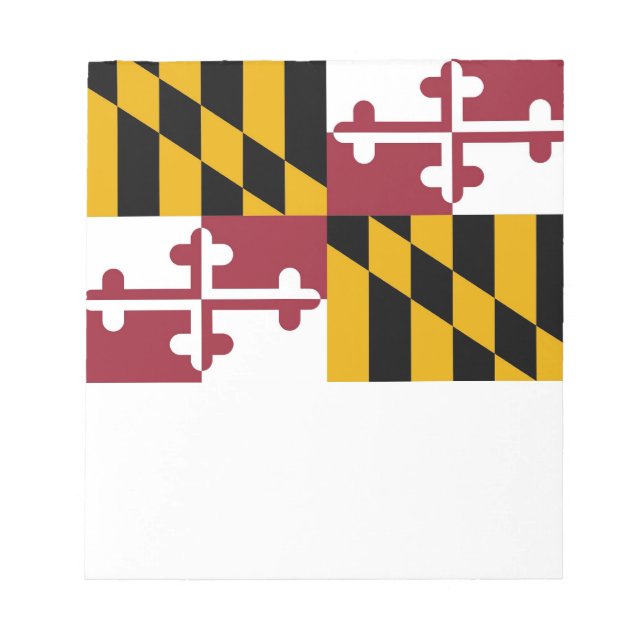 Bloc-notes avec drapeau de l'État du Maryland (Devant)