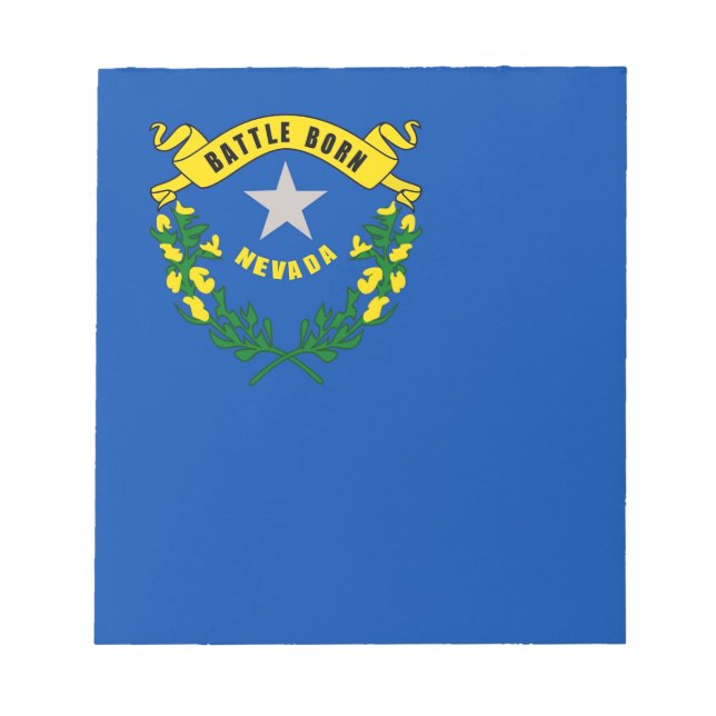Bloc-notes avec drapeau de l'état du Nevada (Devant)