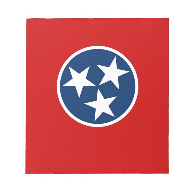 Bloc-notes avec drapeau de l'État du Tennessee (Devant)