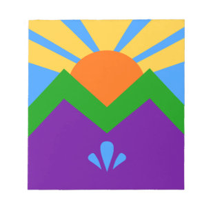Bloc-notes avec drapeau de Manitou Springs, Colora