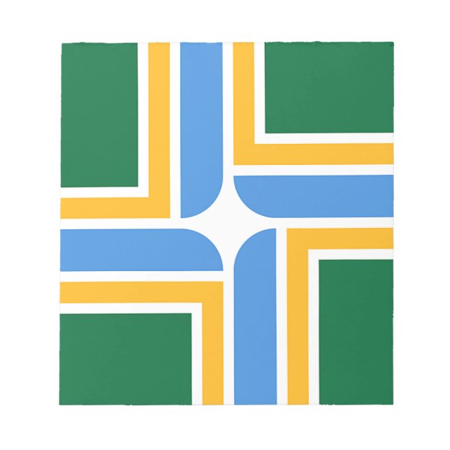 Bloc-notes avec drapeau de Portland City, États-Un (Devant)