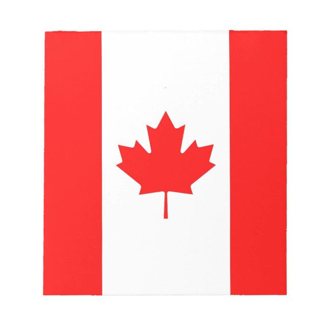 Bloc-notes avec drapeau du Canada (Devant)