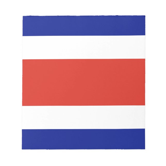 Bloc-notes avec Drapeau du Costa Rica (Devant)