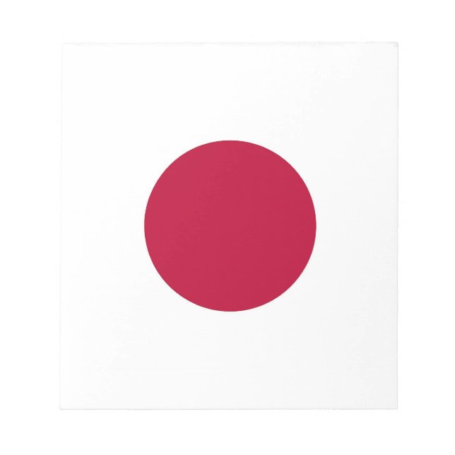 Bloc-notes avec drapeau du Japon (Devant)