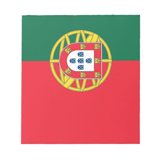Bloc-notes avec drapeau du Portugal (Devant)