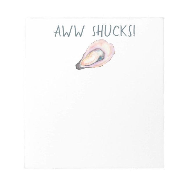 Bloc-notes Aww Shucks (Devant)